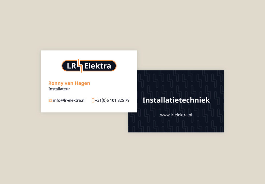 LR Elektra visitekaartjes